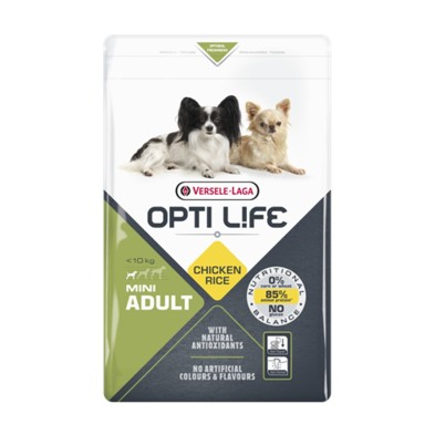 Pienso para perros adultos de raza mini Versele-Laga Opti Life Adult Mini Comida Para Perros