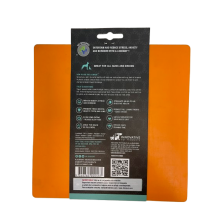LICKIMAT Classic Playdate Alfombrilla para Lamer color NARANJA etiqueta