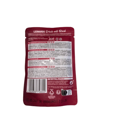 Leonardo Drink Ternera Gatos Adultos Hidratación – Superpet