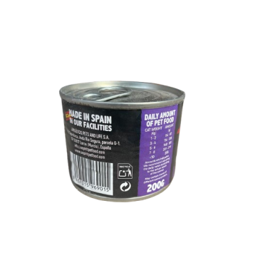 Lata para gatos de cordero con pera Alpha Spirit 200 gr