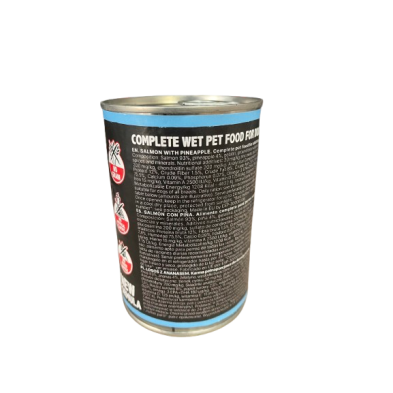 Alimento Húmido Alpha Spirit para cães sem cereais Lata Salmão com Ananás 400gr