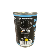 Alimento Húmido Alpha Spirit para cães sem cereais Lata Salmão com Ananás 400gr