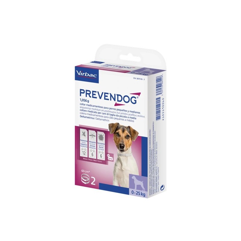 Prevendog Collar Antiparasitario 60 Cm - 2 Collares