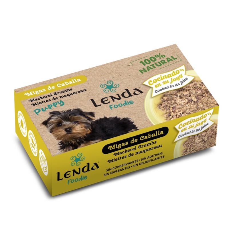 Migas de caballa para cachorros Lenda Foodie Lata Puppy con Migas de Caballa
