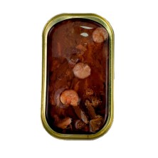 Alimento natural para gatos Lenda Foodie Lata Gato con Lomo Negro de Atún con Gambas