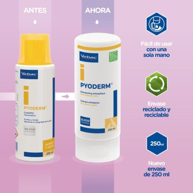 Virbac Pyoderm Champô Dermatológico para Cães e Gatos