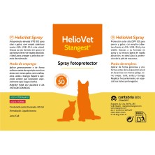 Stangest Heliovet Spray Fotoprotector SPF50+ crema para Perros y Gatos