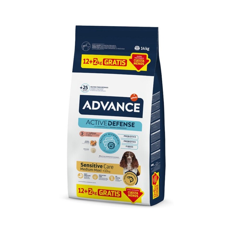 Advance Sensitive Medium/Maxi Salmon & Rice 14 kg