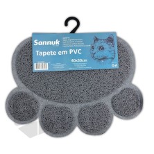 Alfombrilla anti suciedad y manchas para mascotas I Alfombrilla anti-deslizante PVC Gris