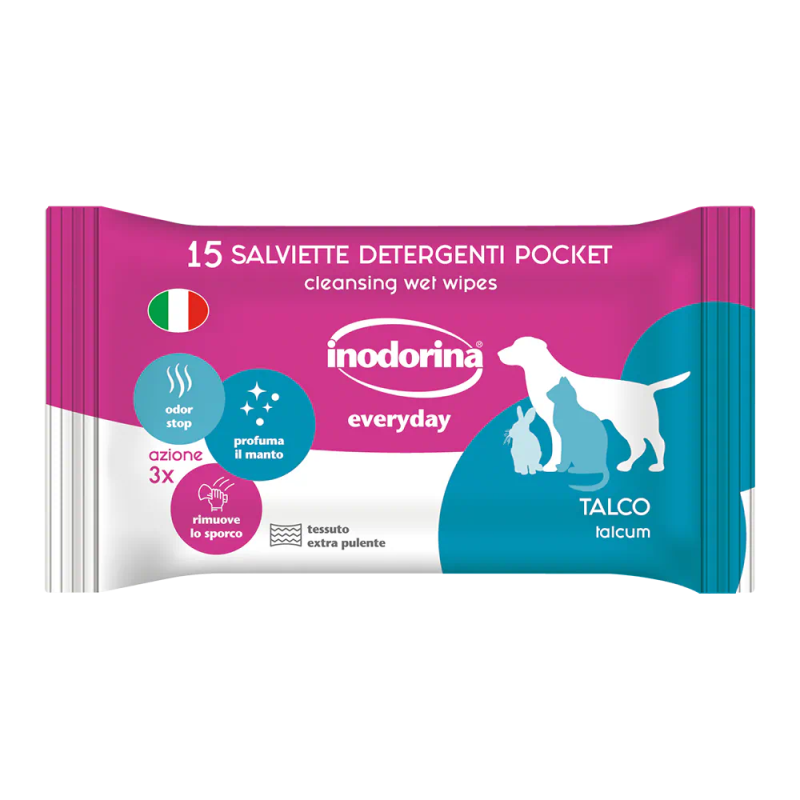 Inodorina Toallitas Refresh Pocket 15 uds TALCO