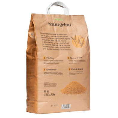 Wuapu Naturgrind | Areia natural de milho e painço para gatos
