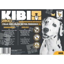 Kibi Palitos de Pollo XL 1 Kg | Snack Natural para Perros Grandes