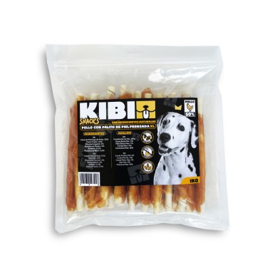 Kibi Palitos de Piel prensada de Pollo para perros XL 1 Kg