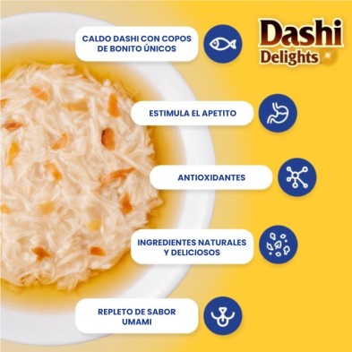 Churu Cat Dashi Pollo con atún y salmón