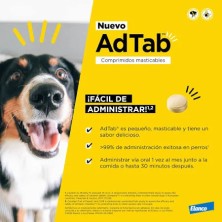AdTab Antiparasitário 3 comprimidos mastigáveis para cães