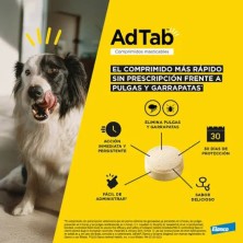 AdTab Antiparasitario 3 comprimidos masticables para perros
