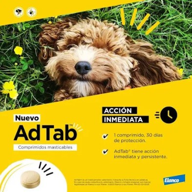 AdTab Antiparasitario 3 comprimidos masticables para perros