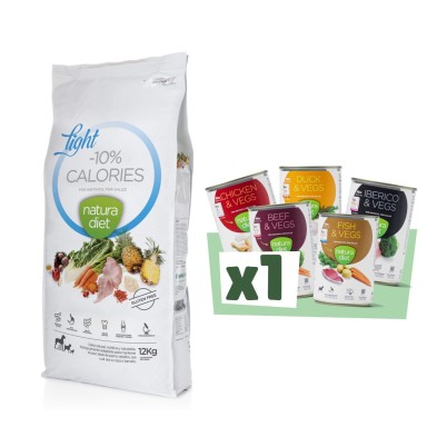 Pienso Natura Diet Light sin cereales para perros adultos con sobrepeso