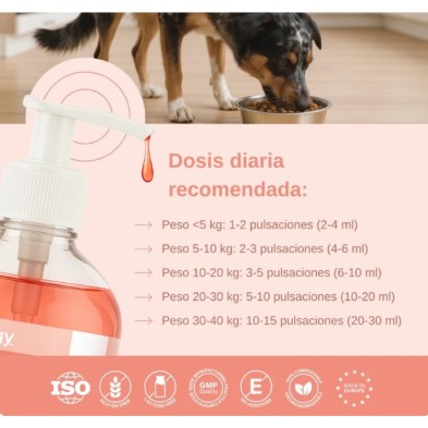 Aceite de salmón 500 ml I Vittalogy Aceite de Salmón para Perros y Gatos