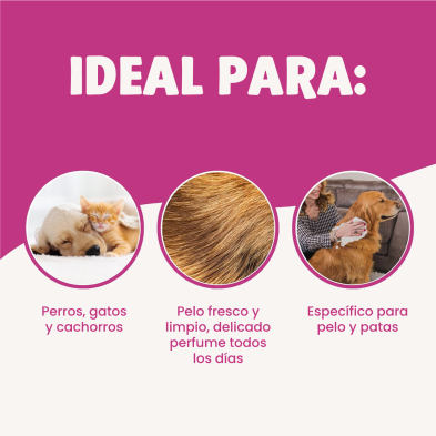 Inodorina Toalhetes para animais de estimação - 40 unidades - Todos os tipos de pelo