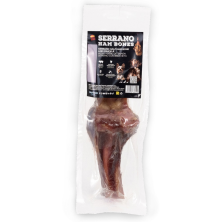 Medio Hueso de Jamón Serrano con Brocheta 200 gr para perros