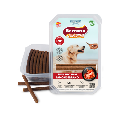 Petiscos para Cães Mediterrânea Ibérica Sticks Ricos em Presunto Serrano