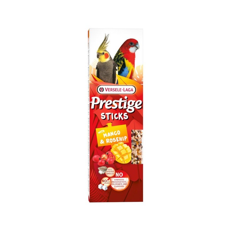 Versele-Laga Barritas Sticks De Mango y Escaramujo Para Periquitos Grandes