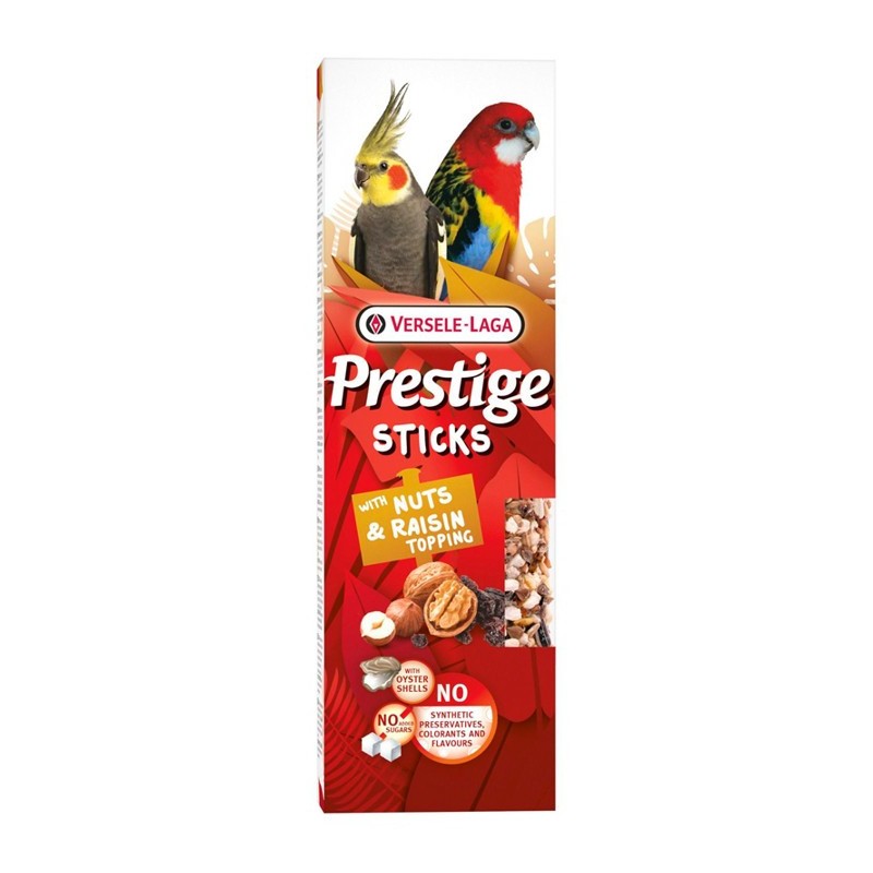 Versele-Laga Barritas Sticks De Nueces y Pasas Para Periquitos Grandes