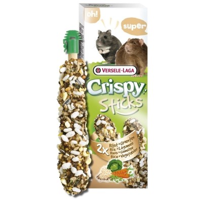 Barritas para roedores I Versele-Laga Sticks Crispy Arroz y Verduras para Hamsters y Ratas