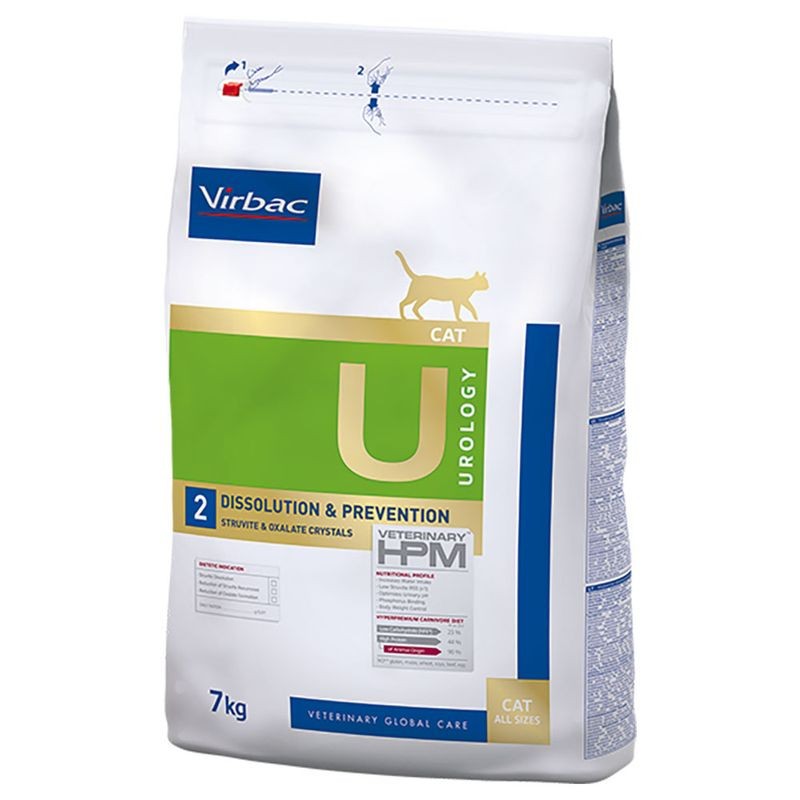 Virbac U2 Veterinary HPM Urology Dissolution and Prevention para Gatos