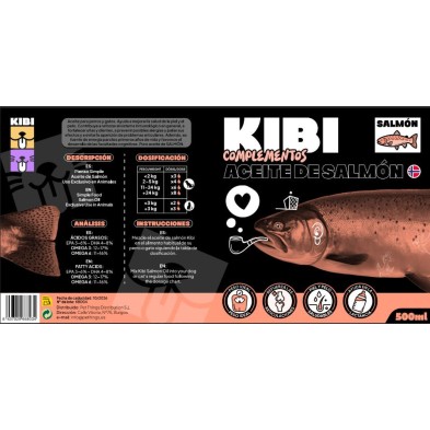 Kibi Aceite de Salmón Para Perros y Gatos