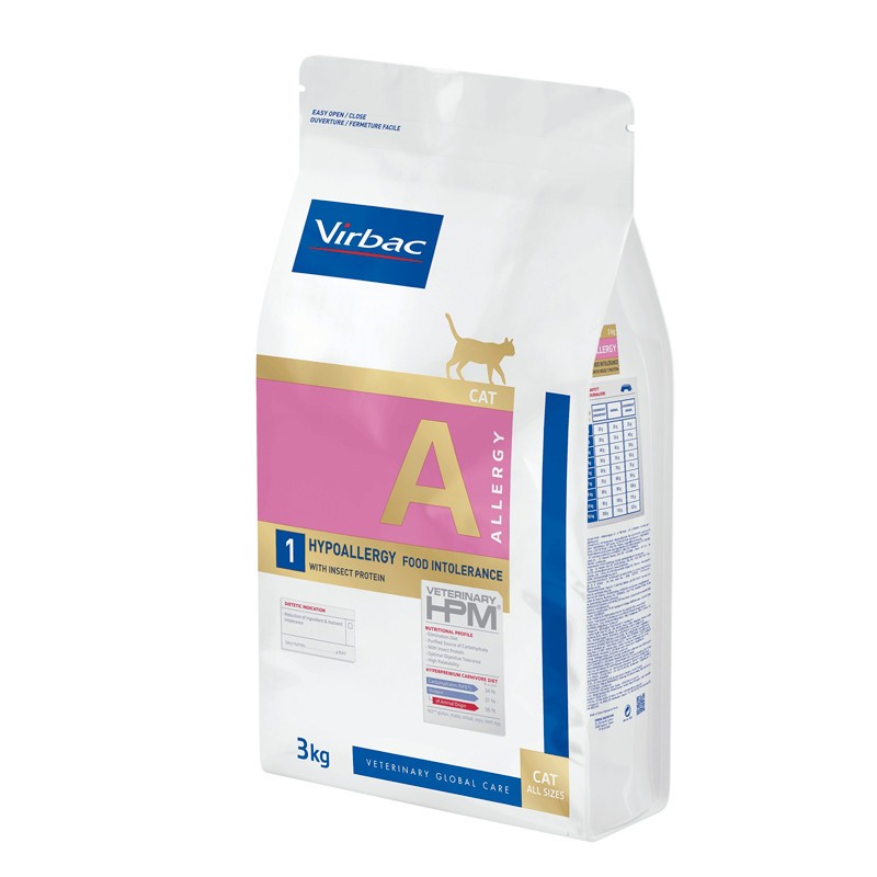 Virbac HPM Pienso A1 Hypoallergy Food Intolerance para Gatos