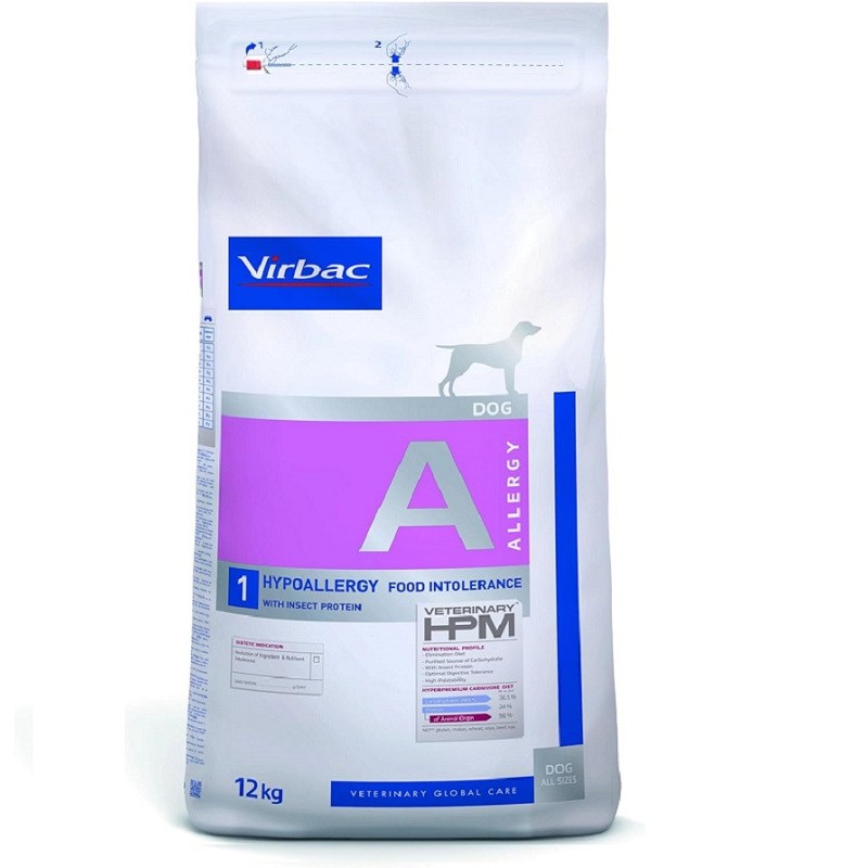 Virbac HPM A1 Hypoallergenic con Proteína de Insecto para Perros