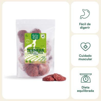 Wild Balance DIETA BARF menu completo de VITELA