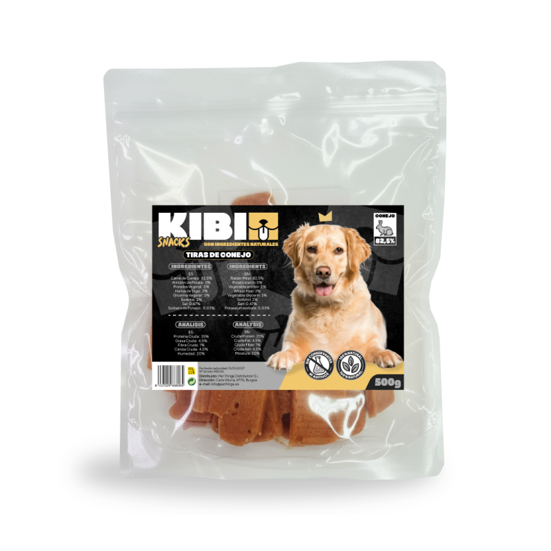 KIBI Tiras de Coelho para Cães | Superpet