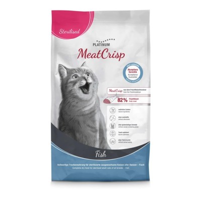 Platinum MeatCrisp Cat Adult Sterilised Pescado