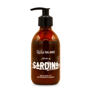 Wild Balance ACEITE SARDINA DEL MAR DEL NORTE para perros y gatos