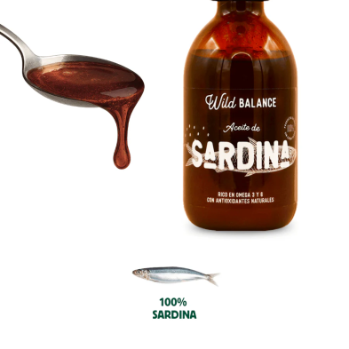 Wild Balance ACEITE SARDINA DEL MAR DEL NORTE para perros y gatos