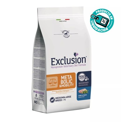 Exclusion Vet Diet Metabolic-Mobility Adult Medium/Large Pork & Fibres