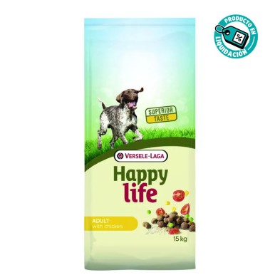 Ração seca para cães ativos Versele-Laga Happy Life Adult Chicken Dog Food