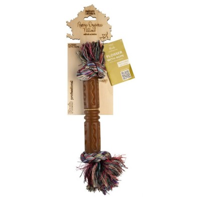 Retorn Rub Flosser With Rope para perros