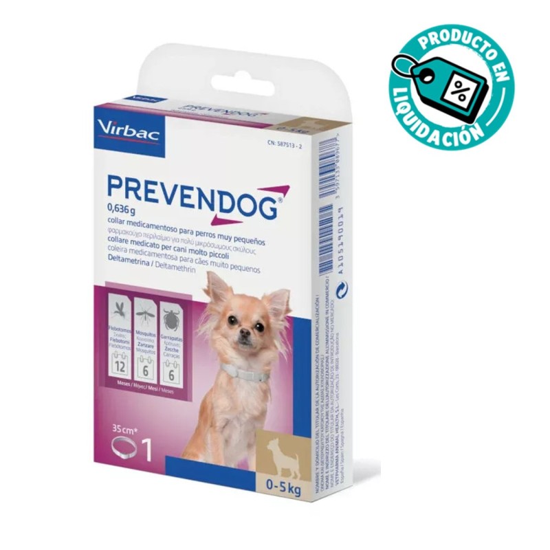 Prevendog Antiparasitário para cães até 5 kg de peso