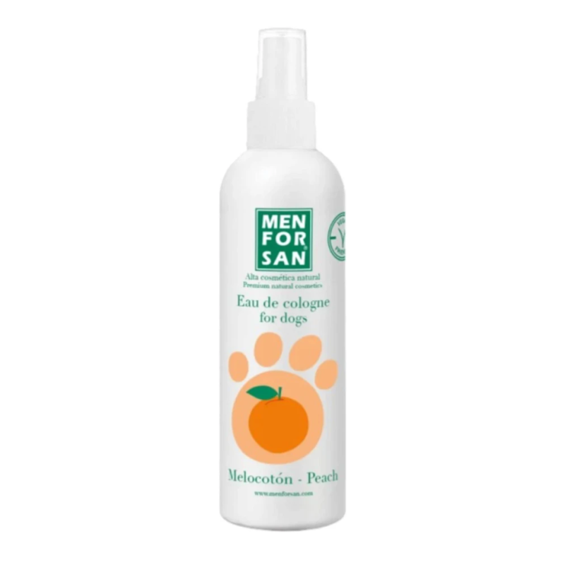 Menforsan Água de Colónia Pêssego 125 ml | Fragrância Suave Cães