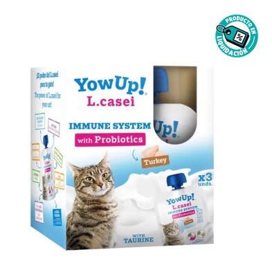 YowUp! L-Casei Pavo Para Gatos pack 3