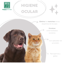 Limpador de olhos Menforsan para cães e gatos 125 ml