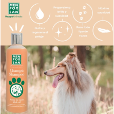 Shampoo para cães Menforsan protetor de cabelo com óleo de vison