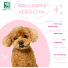 Menforsan Shampoo Condicionador Antinudos para cães com pêlo longo