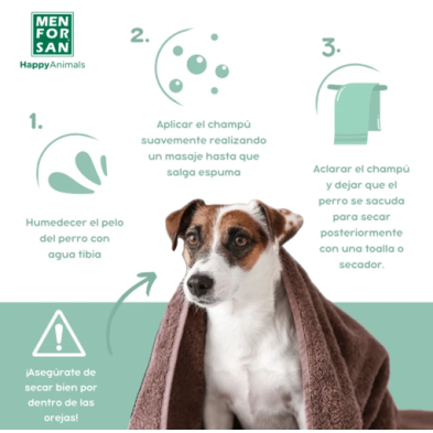 Menforsan Champú perros Repelente con Citronela
