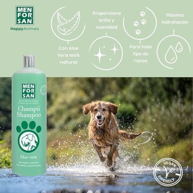 Menforsan Champú cicatrizante con aloe vera 1litro etiqueta