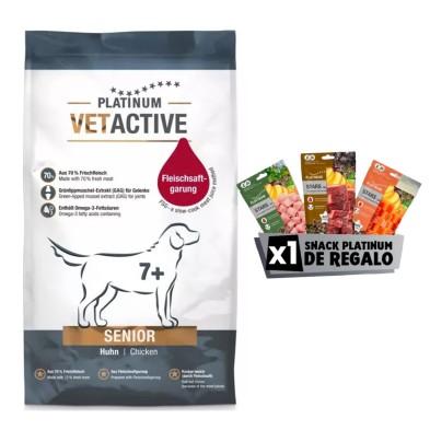 Platinum Vetactive de pollo para perros Senior